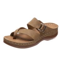 Zapatillas de tacón de cuña para mujer, zapatos de moda de verano - details 2