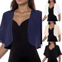 Suéter Mujer moda sólido malla irregular manga corta suelta Cardigan playa vacaciones Tops Sueters De Mujer - details 6