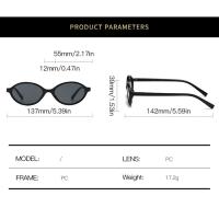 Gafas de sol ovaladas pequeñas de moda para mujer, gafas de sol clásicas vintage para hombre, gafas de sol UV400 para mujer - details 0