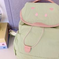 Mochila con cordón de fresa de Color dopamina, mochila de nailon de fruta impermeable de estilo coreano, mochila de viaje de gran capacidad - details 22