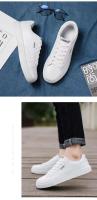 Zapatos casuales de suela gruesa de corte bajo de baloncesto de cuero transpirable deportivo a la moda para hombre, ligeros, cómodos y duraderos - details 5
