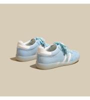 Nuevo verano océano azul suela suave cómodo con cordones de fondo plano estudiante universitario deportes y zapatos de ocio - details 19