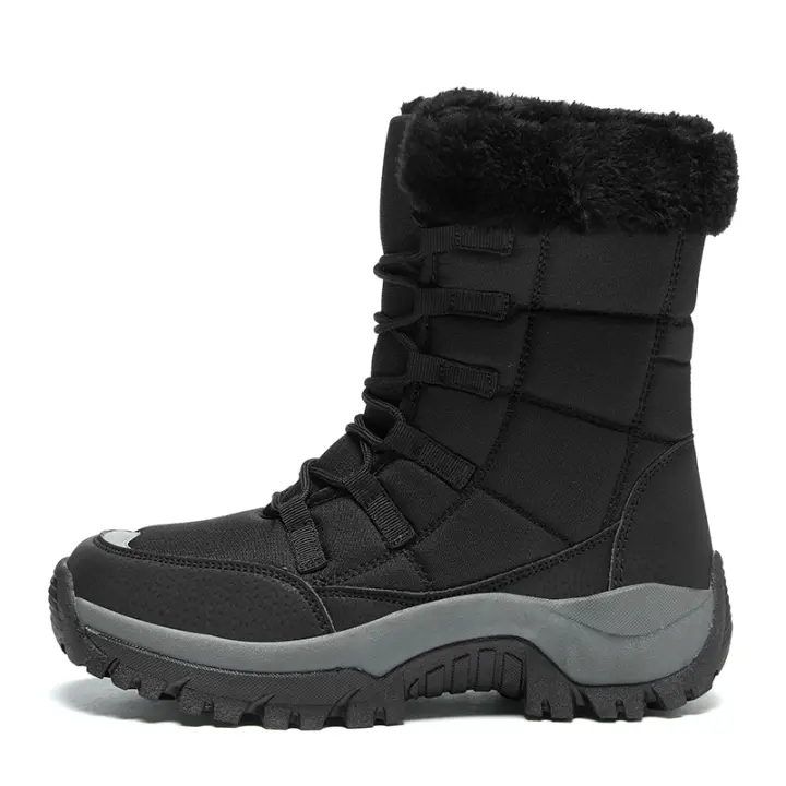 Botas de nieve de invierno para mujer, zapatos impermeables, botines de tenis cómodos para caminar y senderismo - 1