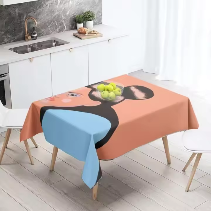 Morandi - Gris, Nórdico, Minimalista, Patrón Geométrico, Salón Comedor, Doble Uso, Dormitorio Estudiantil, Mesa Central - 1
