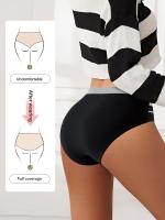 Bragas De Bloques De colores para Mujer, Cómodas Y Transpirables, Íntimas Y Elásticas, Lencería Y Ropa Interior, 4 piezas - details 2
