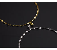 Ficus Tree S Silver Lucky Simple 2022 nueva tendencia tobillera de cuentas redondas ligeras joyería de verano para mujer - details 1