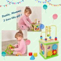 Juguetes Montessori para niño y niña de 1 año, Cubo de actividades de madera, regalo para niña de 1 año, juguetes educativos - details 3