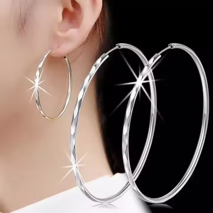 Pendientes de flor de coche en forma de diamante para mujer, aretes de gota de 5 Cm, regalos de joyería con dijes de moda - 1