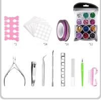 Juego de Herramientas para uñas, cepillo de manicura completo, barra de pulido, adorno para principiantes, conjunto básico de manicura - details 4