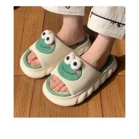 Suaves Zapatillas de Lino para Mujer Suela Gruesa, Antideslizantes, Dibujo de Rana para Todas las Estaciones - details 6