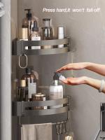 El estante de champú del baño pegajoso, el estante de almacenamiento del estante de la ducha, no necesita perforar - details 8