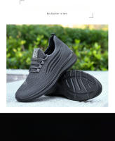 Zapatillas de moda para hombre Zapatillas elásticas ultraligeras y transpirables Suela blanda Zapatos casuales - details 5