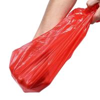 Bolsas de plástico rojas de 50 piezas con asa, bolsa de chaleco grueso para supermercado, tienda de comestibles, regalo, almacenamiento de compras, bolsa de basura de cocina - details 2