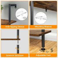 Estantería de Madera de 6 Niveles para Pared Estante Estrecho para Libros Estante de Exhibición - details 4