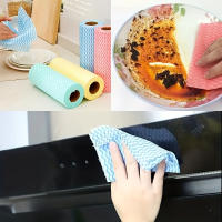 Rollo desechable de 1/3/5 piezas para cocina, paño de limpieza para una persona perezosa, tela no tejida - details 3