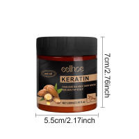 Queratina de nuez para reparar daños, cabello seco, mascarilla nutritiva suave e hidratante para el cabello - details 0