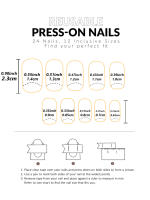 Set De Uñas Postizas Cortas Francés Minimalista Con 1 Jalea Y 1 Archivo De Uñas 24 PCs Uñas De Tiras Estilo Jelly Y Minimalista - details 7