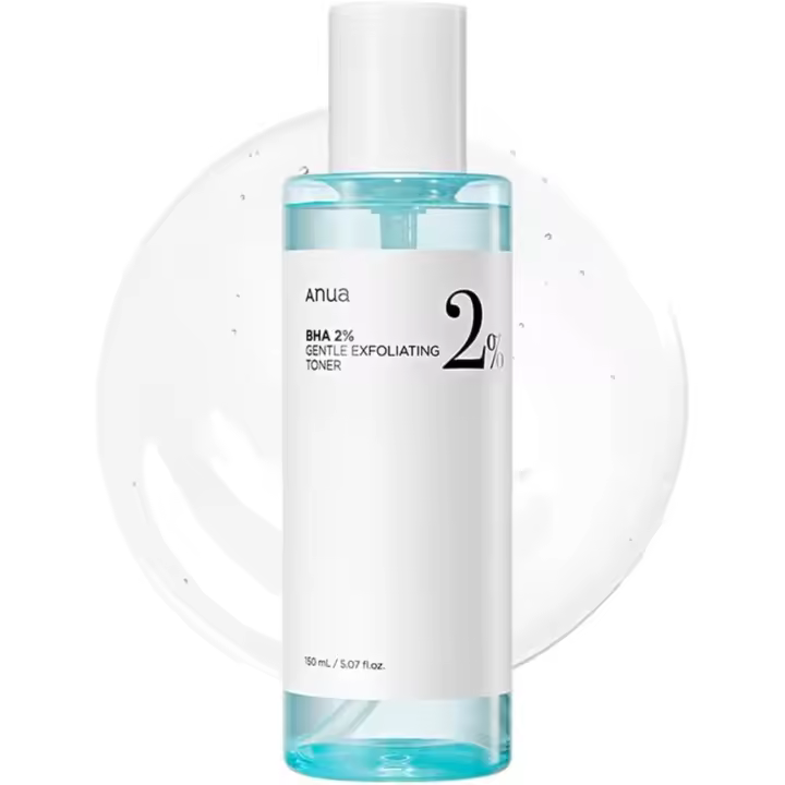 ANUA BHA 2% Tónico exfoliante suave, exfoliante facial suave, ácido salicílico para poros y sebo, extracto de árbol de té, hialurónico - 1