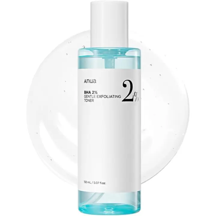 ANUA BHA 2% Tónico exfoliante suave, exfoliante facial suave, ácido salicílico para poros y sebo, extracto de árbol de té, hialurónico - 1