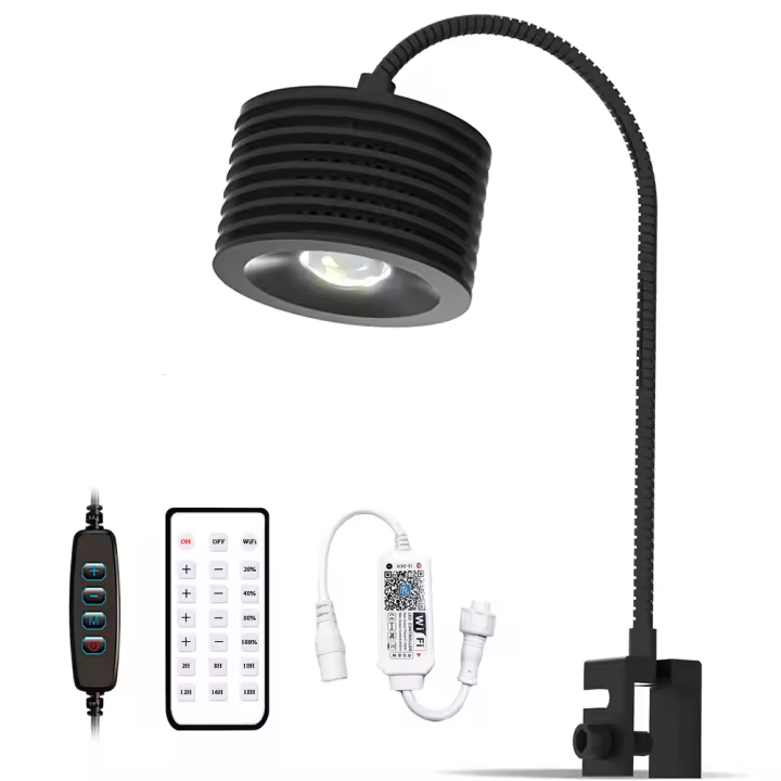 Lominie Asta 20 pecera plantada de agua dulce/agua salada 18W LED luz de acuario con mando a distancia - 1