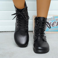Botas cortas de cuero bordadas para mujer, zapatos planos al tobillo, deportivos, de mezclilla, estilo Chelsea, a la moda, invierno, 2023 - details 24
