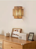 TOMAXIN B&B lámpara de pared retro con ambiente cálido, lámpara de pared de cuerda de cáñamo junto a la cama del pasillo - details 0