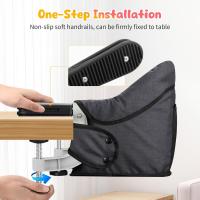 Mesa para Bebé, Trona Portátil Plegable con Arnés de Seguridad, Asiento Enganchable infantil con Bolsa de Transporte para Casa y Viajes (Azul) - details 38