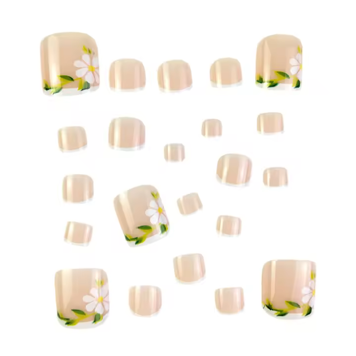 Encanto cuadrado desnudo hecho a mano cómodo de llevar, belleza de decoración de uñas DIY - 1