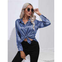 Camisa de satén para mujer, blusa de manga larga, nuevo estilo primavera/verano, ropa de mujer - details 89
