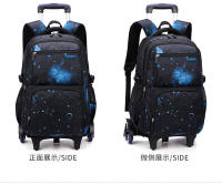 Mochila escolar con ruedas para niño, bolsa de libros para estudiantes, bolsa de escuela primaria, mochilas rodantes para niño de tres piezas - details 13