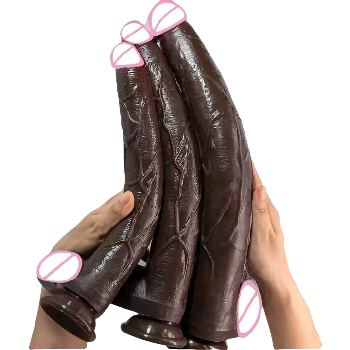Leten-consolador largo negro de silicona suave, masturbadores vaginales, juguete erótico, Juguetes sexuales para mujeres, pareja y adultos - 1