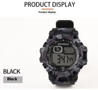Reloj de Pulsera Electrónico de Moda para Hombres SHUNWAY Impermeable, Luz Nocturna, Deportes al Aire Libre, Camuflaje - details 11