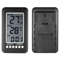 Termómetro inalámbrico digital LCD para interiores y exteriores, termómetro con pantalla de reloj de 12/24 horas y transmisor - details 5