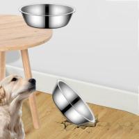 Metal Feeder Bowl Large Capacity Dog Bowl Stainless Steel Silver Cat Water Feeder Bowls Non-rust Pet Food Container Puppy - details 4