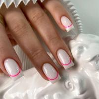 24 Unids/CA Love Pink Juego Completo Falso, Uñas Artificiales Removibles Impermeables, Uñas Decorativas para Mujer - details 12