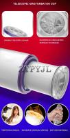 Mastubador para hombres, pistón automático telescópico, masturbador de calefacción masculino, vibrador de empuje, Vagina realista, Juguetes sexuales de Coño Real - details 8