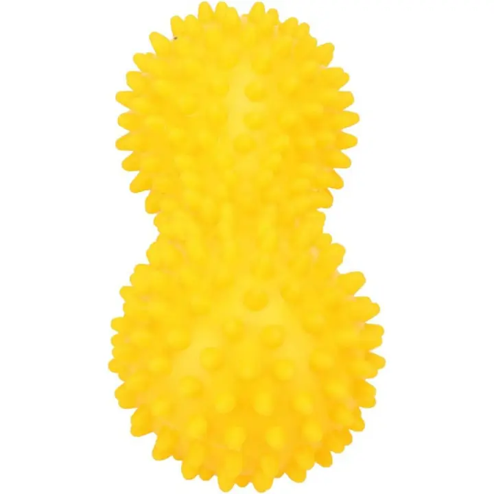 Entersports Bola de Masaje de Yoga Bola de Fascia PVC con Picos para Fitness al Aire Libre y en Interiores Amarillo - 1