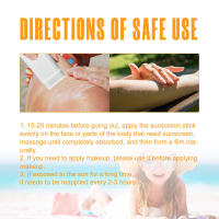 Barra protectora hidratante SPF50, defensa contra la exposición solar en verano, protección UV refrescante, antisudor, alivia la sequedad de la piel - details 3
