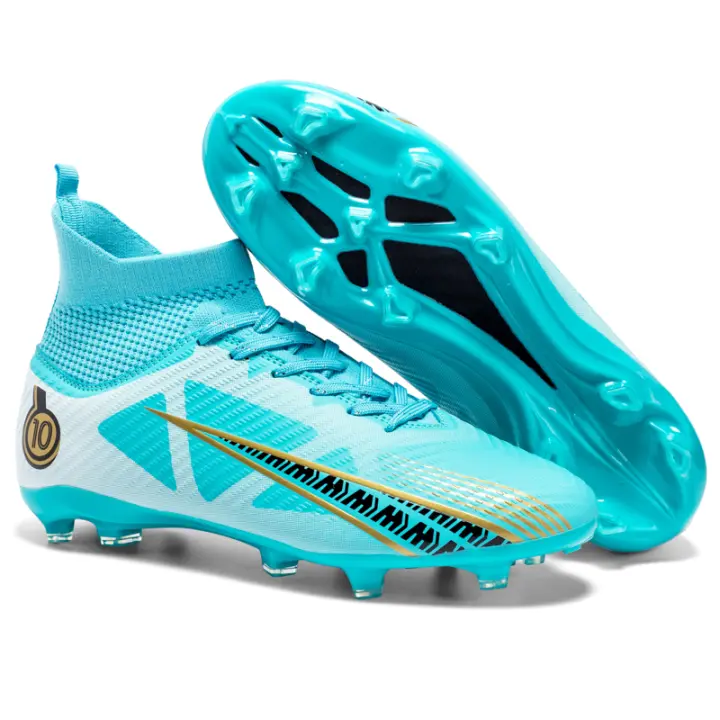 Botas de marca para hombre, tacones altos TF/FG, cordones de fútbol antideslizantes para entrenamiento al aire libre duraderos, unisex b - 1
