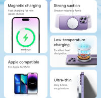 Baseus Cargador Inalámbrico Magnético Mini 15W Carga Rápida para iPhone Accesorios de Electrónica - details 1