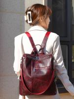 Mochila Vertical de Pu para mujer, bolso cruzado de viaje de gran capacidad, tendencia informal - details 21
