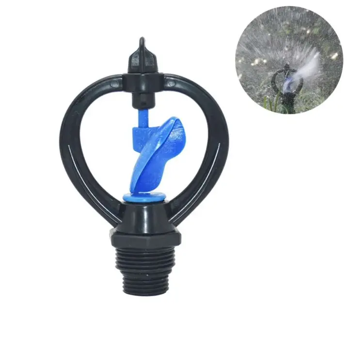 Raspador de Césped Giratorio 360 Grados Unidad de Riego Agrícola para Jardín y Jardinería - 1