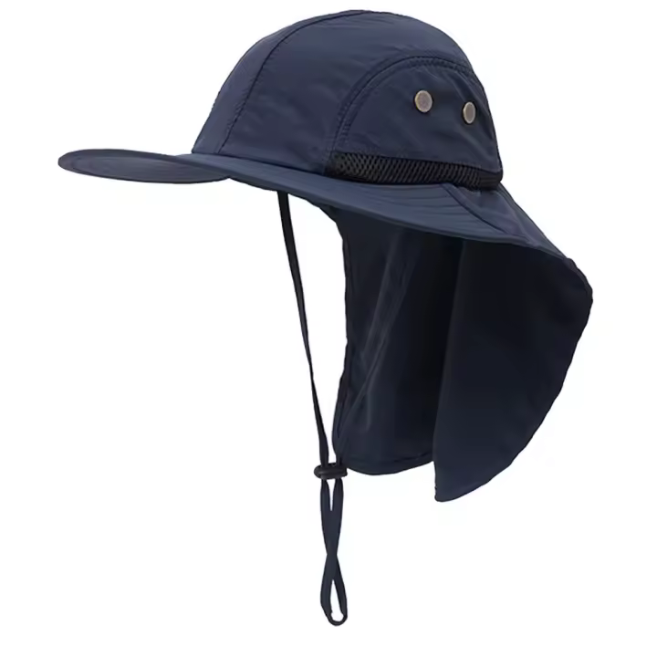 Gorra de Sombrero de Protección UPF 50+ para Hombres Estilo Safari para Exteriores Ancho de Ala - 1