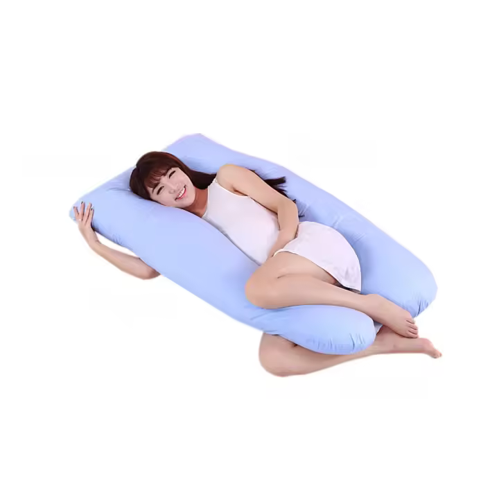Funda de Almohada de Cintura Multifuncional en Algodón U-Forma Soporte de Cintura para Durmiente Lateral Funda de Almohada para Novio Embarazado - 1