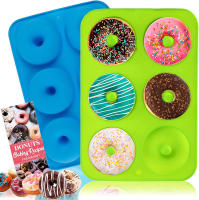 Molde de silicona con 6 cavidades para donas, moldes 3D para hornear pasteles, magdalenas, gelatina, galletas, pastelería, cocina - details 6