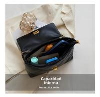 Bolso de cadena de moda con diseño de nicho para mujer 2025 Nuevo bolso cruzado de moda de primavera/verano Bolso cuadrado pequeño de un solo hombro con textura de alta calidad - details 6