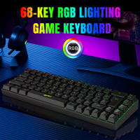 Teclado de Juegos USB Escritorio 68 Teclas, Retroiluminación RGB, Conexión Cableada, Portátil para Laptops de Windows - details 8