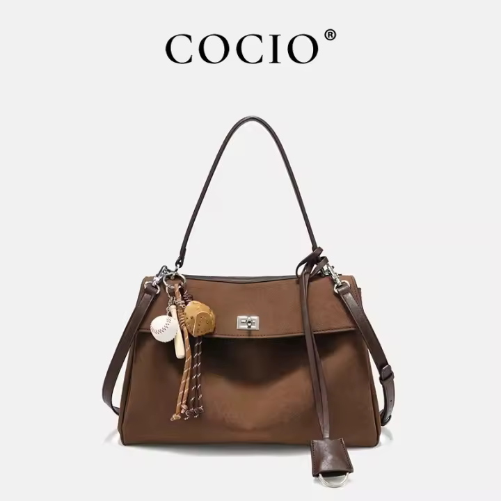 Tiendas Nuevo Esmerilado Cuero Commuter Casual Hombro Axila Bolsa Hembra Cien Hombro Crossbody - 1
