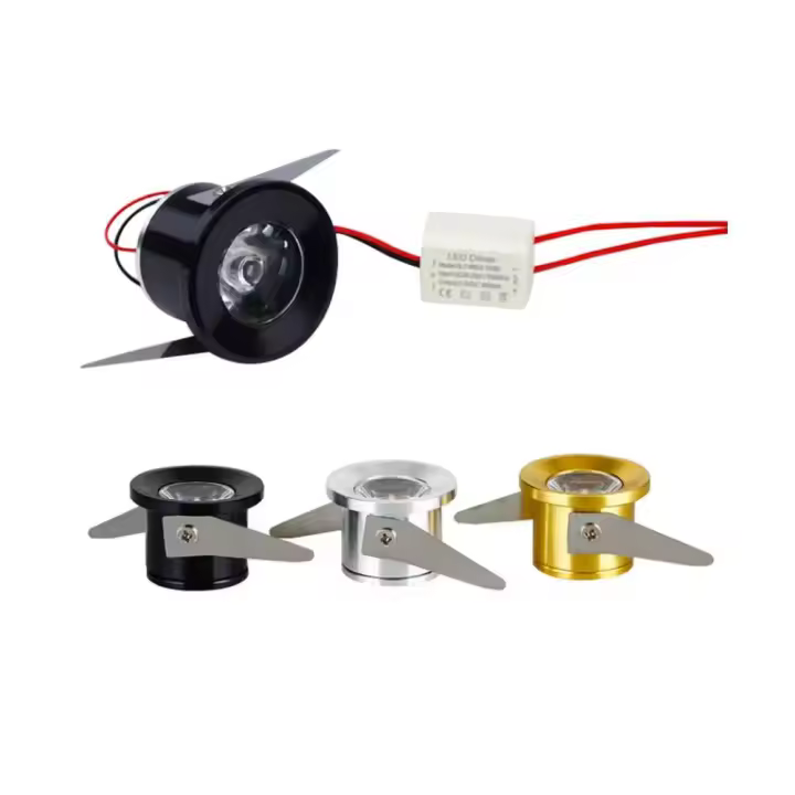 Mini Luces de Baja Presión LED 3W 100V-240V 12V Aluminio Ideal para Exhibición de Joyería en Techo - 1