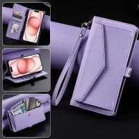 Funda tipo billetera de cuero con cremallera para Samsung, A06 bolso cruzado para Samsung, A13, A14, A15, A16, A23, A24, A25, A33, A34, A35, A53, A54, A55, M55, M13 - details 8